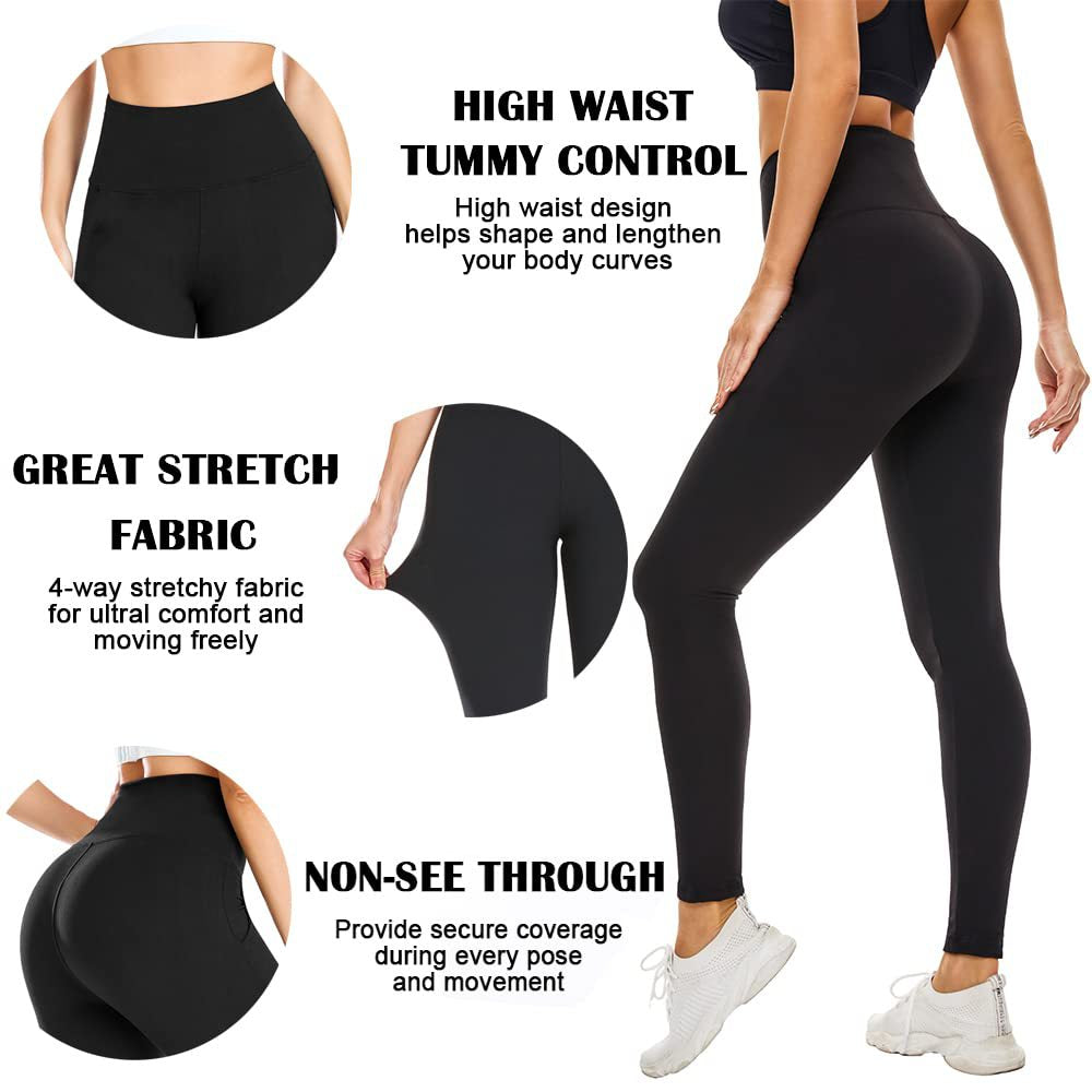 European And American Long Women's Fitness Sports Tight High-Waisted Tummy Control Running Butt-Lifting Sports Naked Yoga Cropped Pants