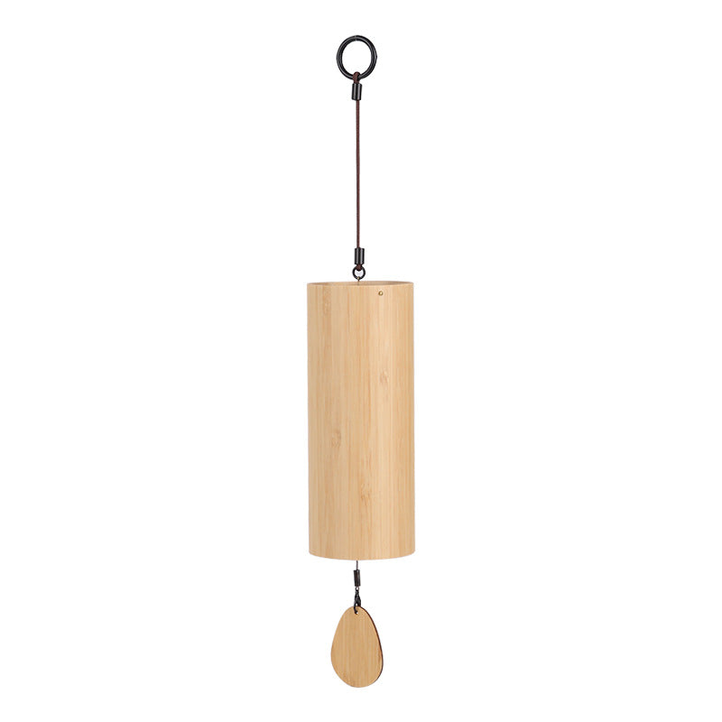Tuomi Chord Wind Chime Japanese Hand-Cranked Wind Chime Retro Bamboo Meditation Sound Healing Bamboo Wind Chime