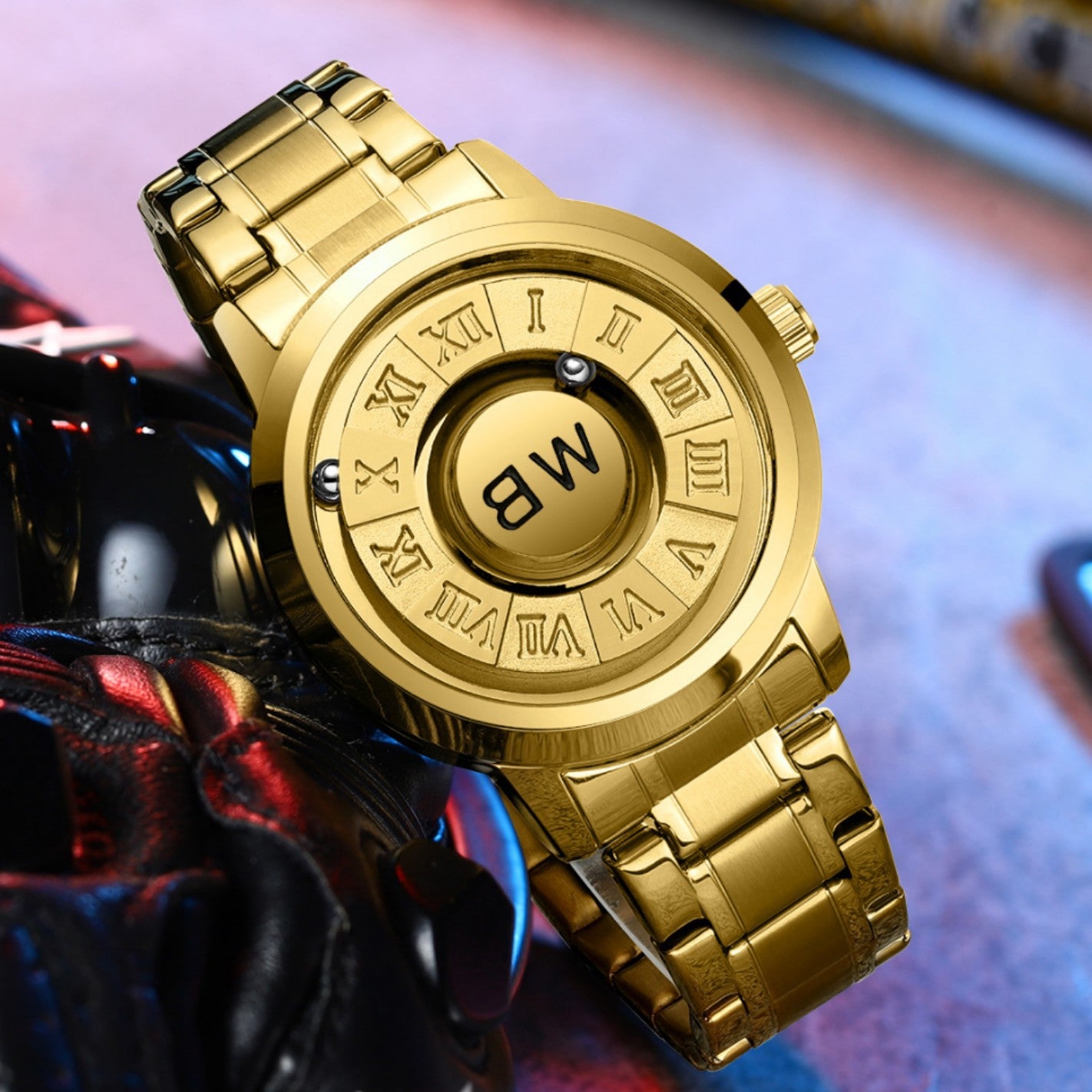 Fashion Cool Magnetic Suspension Watch Men's Black Technology Sense Creative Personality Concept Watch Wholesale