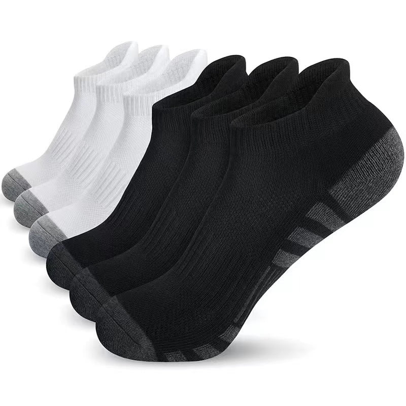 Amazon Basketball Socks Black And White Grey Plus Size Sweat Absorbent Breathable Short Socks Fitness Training Elite Running Sports Socks