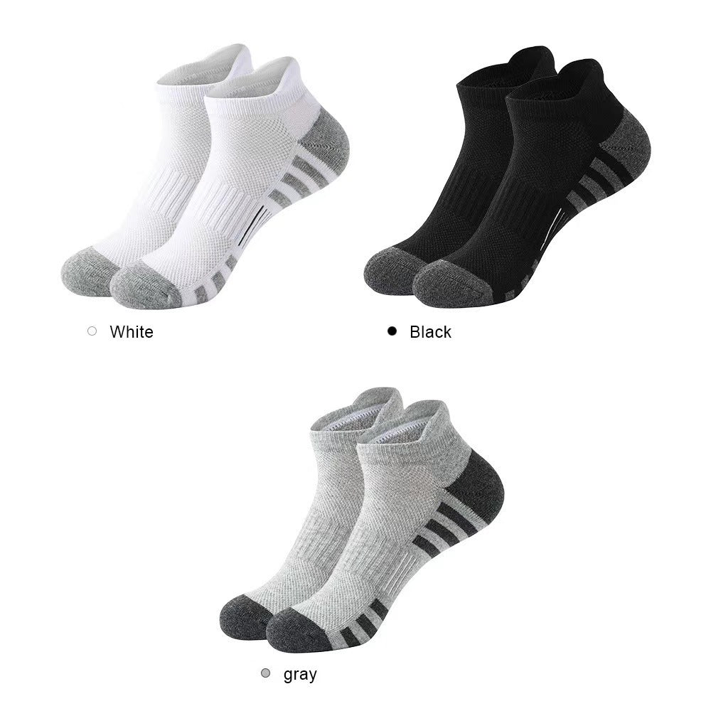 Amazon Basketball Socks Black And White Grey Plus Size Sweat Absorbent Breathable Short Socks Fitness Training Elite Running Sports Socks