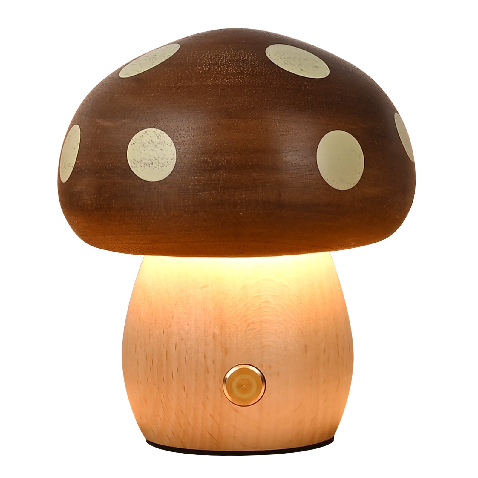 Creative Ins Solid Wood Mushroom Night Light Atmosphere Lamp Bedside Lamp Ornaments Beech Children LED Table Lamp Girls Gift