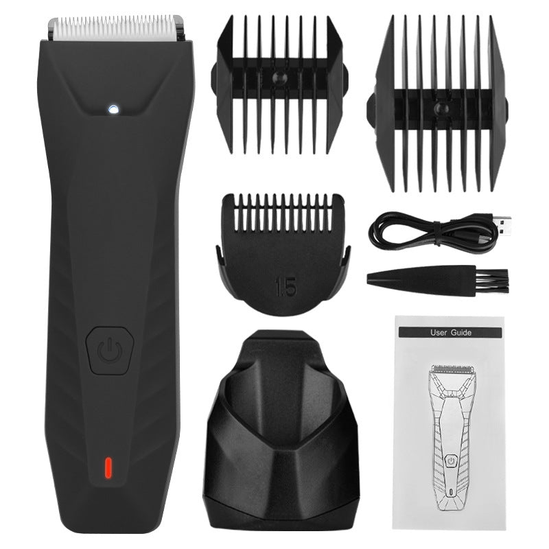 Cross-border Explosions Oil Head Carving Electric Hair Clipper Waterproof Electric Hair Clipper Body Hair Trimmer Private Scissors Body Applicable