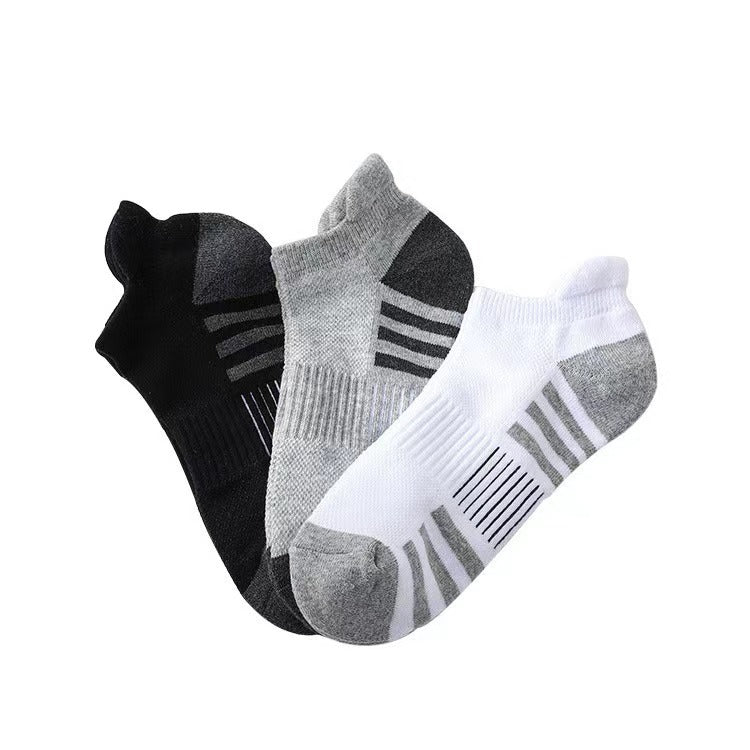 Amazon Basketball Socks Black And White Grey Plus Size Sweat Absorbent Breathable Short Socks Fitness Training Elite Running Sports Socks