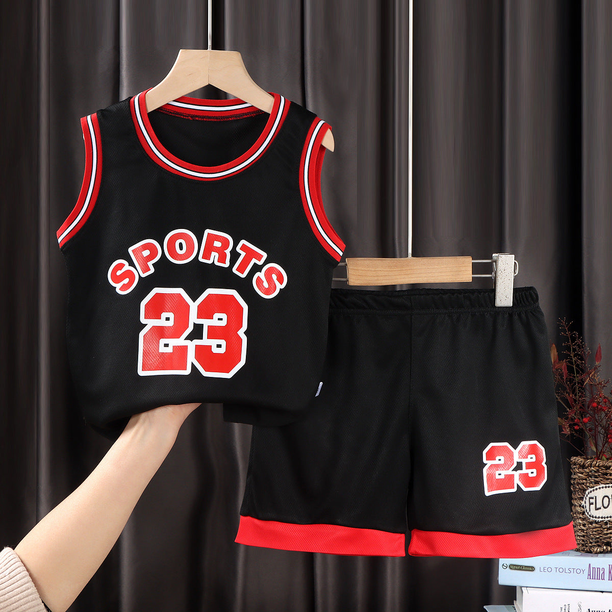 Basketball Uniforms For Boys And Girls, Team Uniforms, Outdoor Sportswear, Handsome Short-Sleeved Training Uniforms For Middle-Aged And Older Children, Jerseys