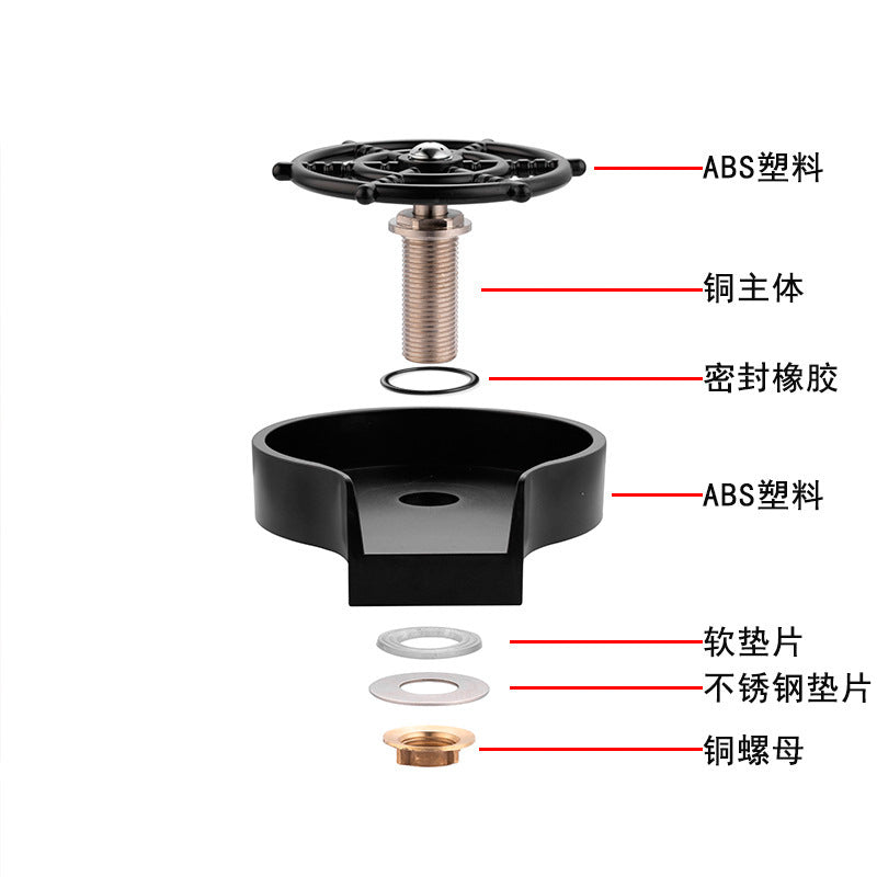 High-Pressure Cup Washer, Press-Type High-Pressure Nozzle, 304 Stainless Steel Sink Faucet, Kaiping Plumbing Hardware