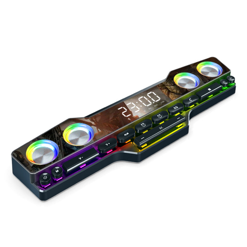 Cross-border V18 Colorful Speaker Home Desktop Computer Game Large Audio Led Color Light E-sports Keyboard Bluetooth Speaker