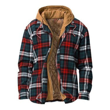 Aliexpress Independent Station Wish2022 Optimized New Plaid Hooded Fashion Jacket 2 3 4 5 6