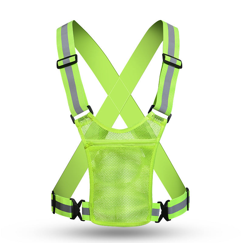 Factory Direct Reflective Vest Reflective Vest Traffic Safety Reflective Clothing Reflective Strap A Generation Of Hair