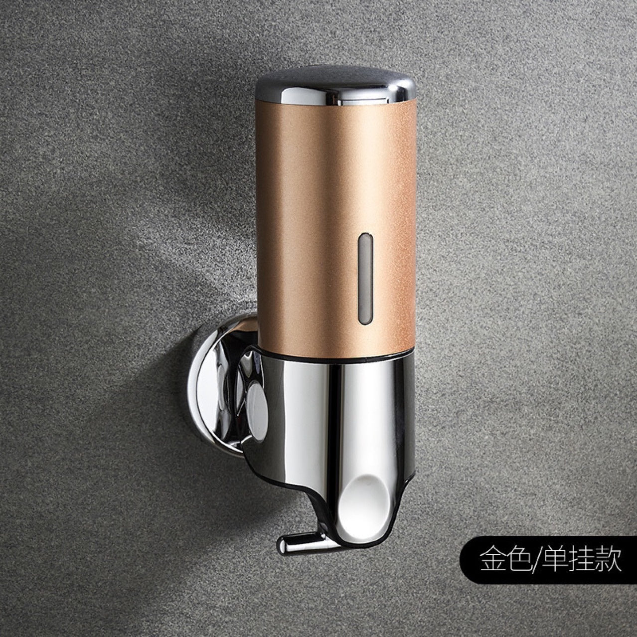 Stainless Steel Pull Rod Three-head Soap Dispenser Manual Pressing Shampoo & Shower Gel Soap Dispenser Hotel Toilet Pressing Soap