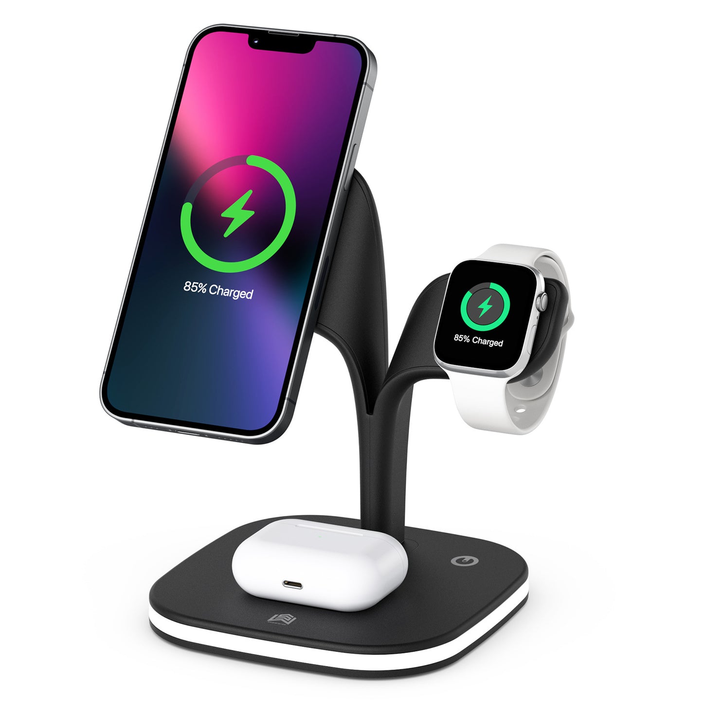 Amazon UD22 Mobile Phone Wireless Charger Watch Headset Mobile Phone Charging Bracket Desktop Wireless Charging Fast Charging