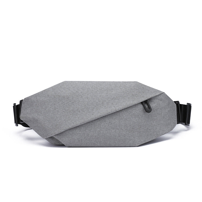 Cross-border Solid Color Fixed Print LOGO Chest Bag Men's Casual Shoulder Bag Crossbody Backpack Waist Bag Business Travel Bag Wholesale