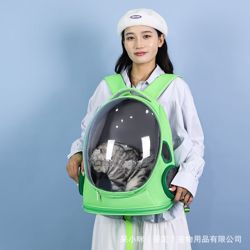 Source Factory Portable Breathable Cat Bag Oxford Cloth Scratch-Resistant Pet Bag Outing Pet Backpack Folding Wholesale In Stock