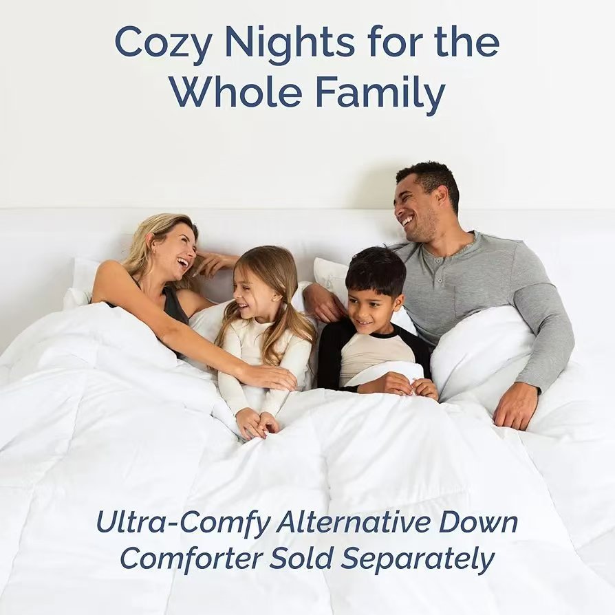 Cross-Border Amazon Four-Piece Home Bed Set Solid Color Sheets Export Fitted Sheets Home Textile Bedding Bed Cover