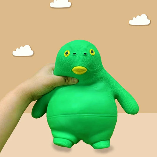 Douyin Same Style Dull Head Fish Gorilla Green Head Monster Pinch Music Decompression Monster Green Head Fish Toy Vent Artifact