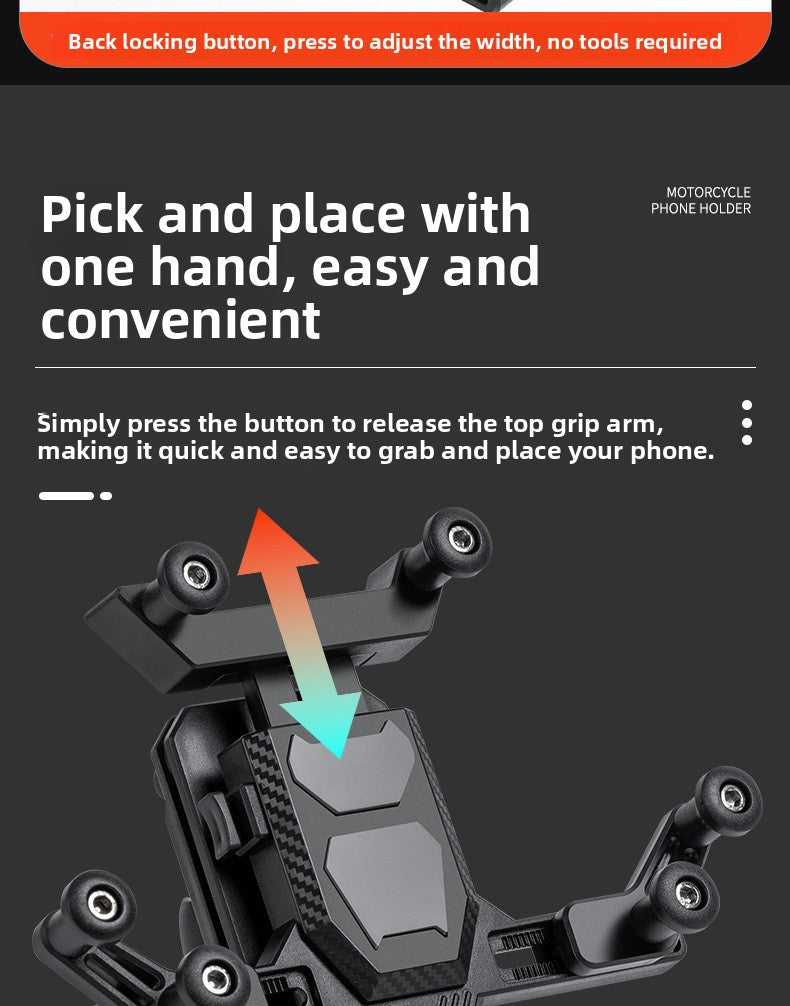 Electric vehicle shock-proof mobile phone holder