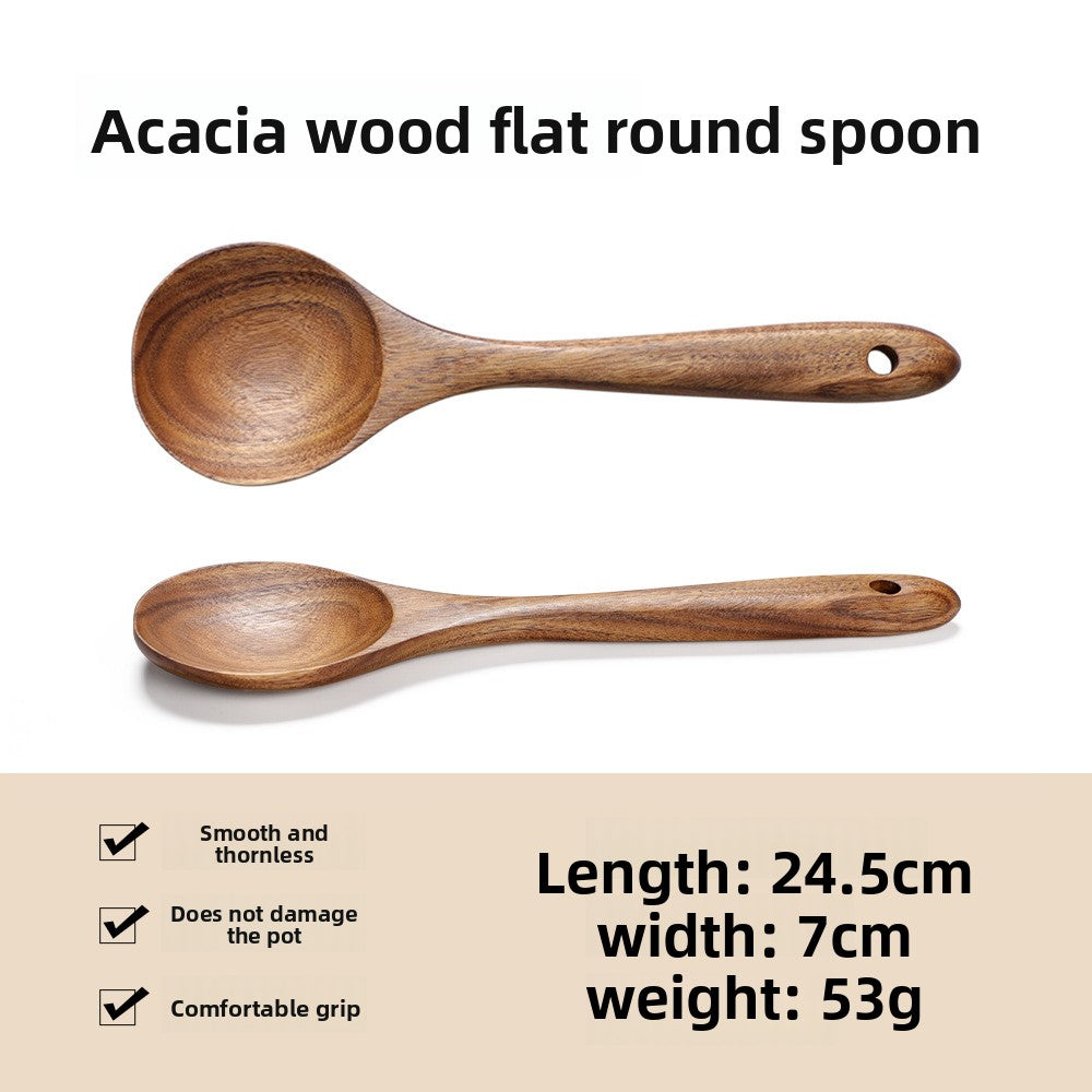 Wooden spatula and spoon