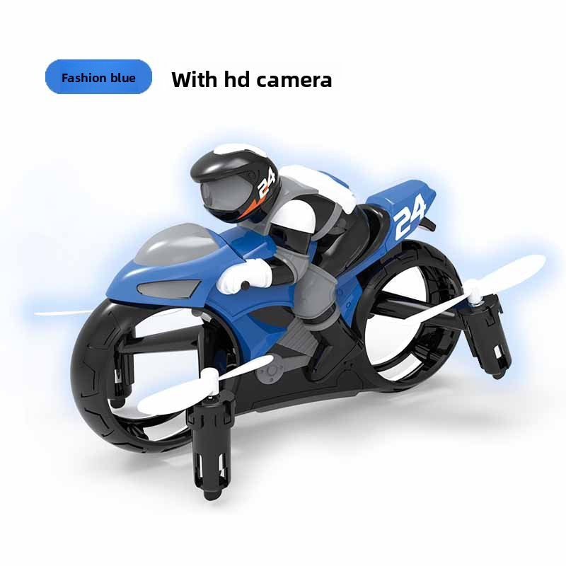 2.4G Remote Control Land-Air Drone Motorcycle Toy