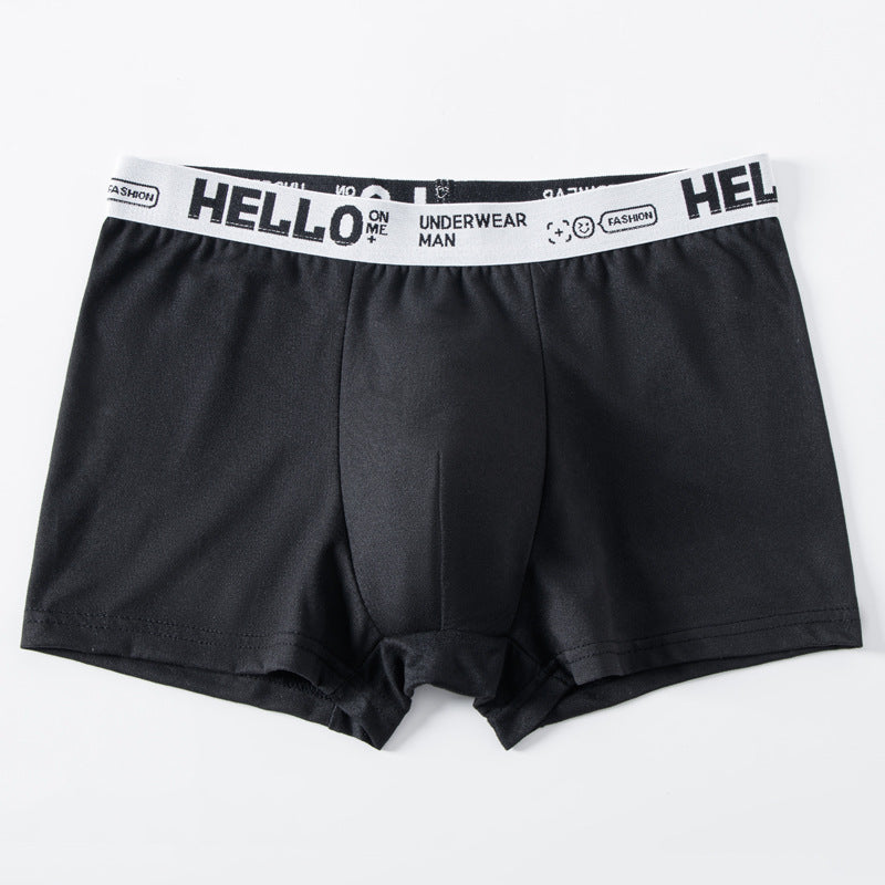 Men's Breathable Cotton Mid-Waist Boxer Briefs