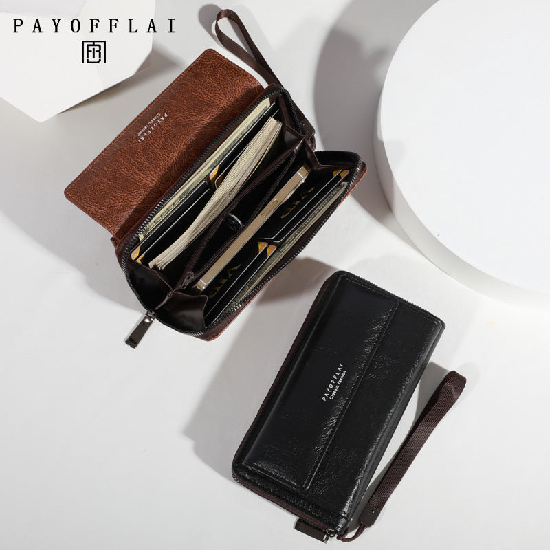 Men's wallet with multiple card slots