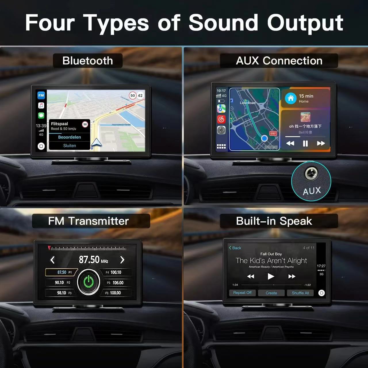 Car DVR Recorder Front Rear Camera