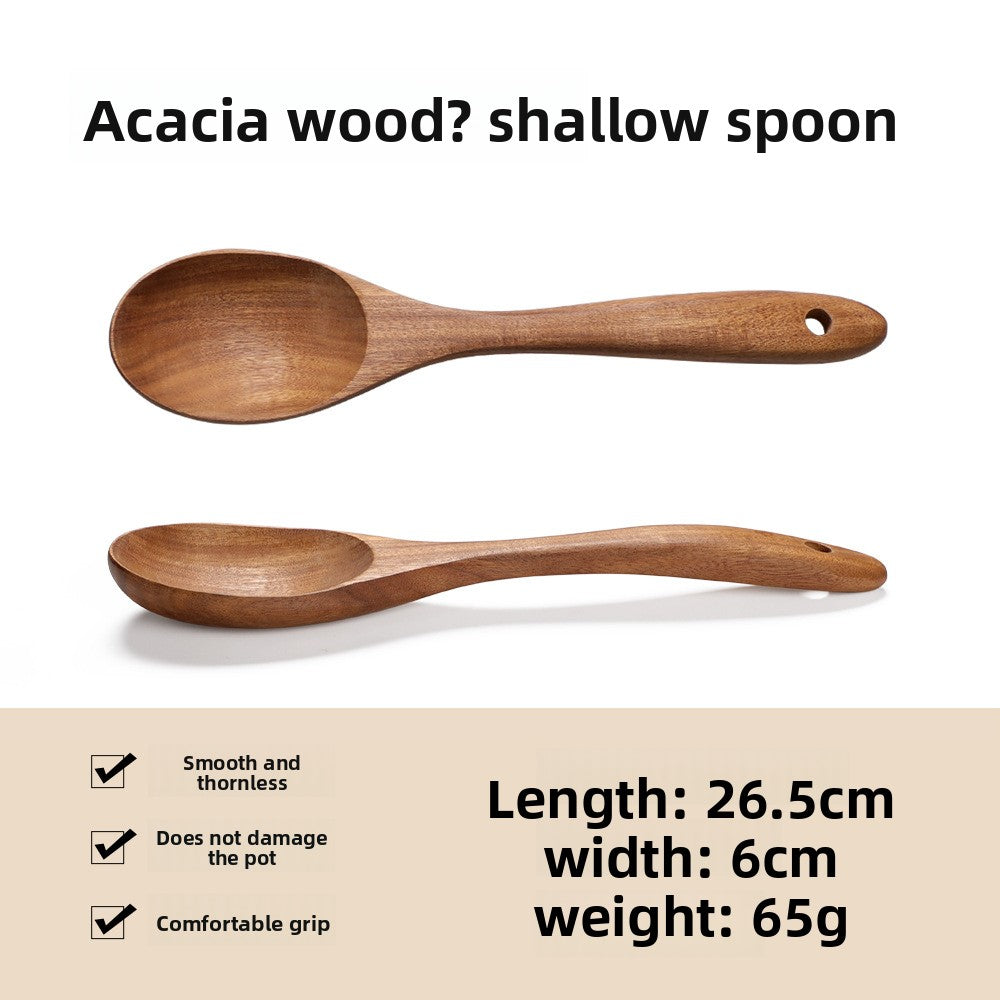 Wooden spatula and spoon