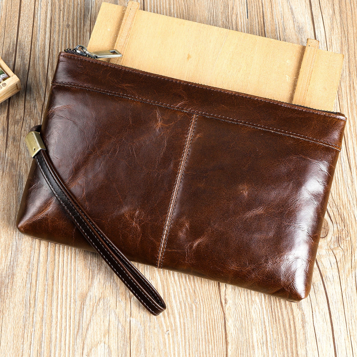 leather handbag