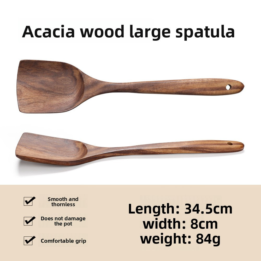 Wooden spatula and spoon