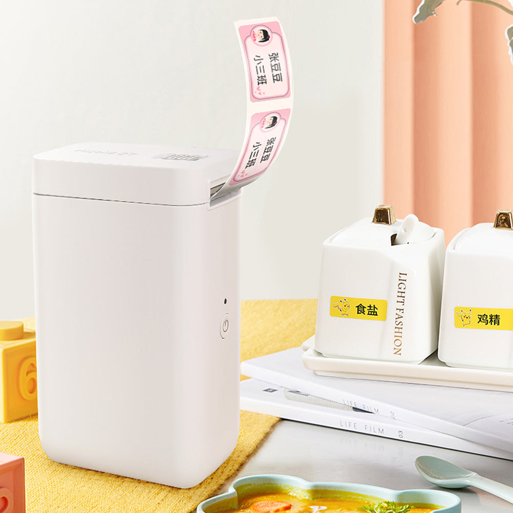 6BVQD101 Label Printer Name Sticker Home Handheld Portable Bluetooth Thermal Printer