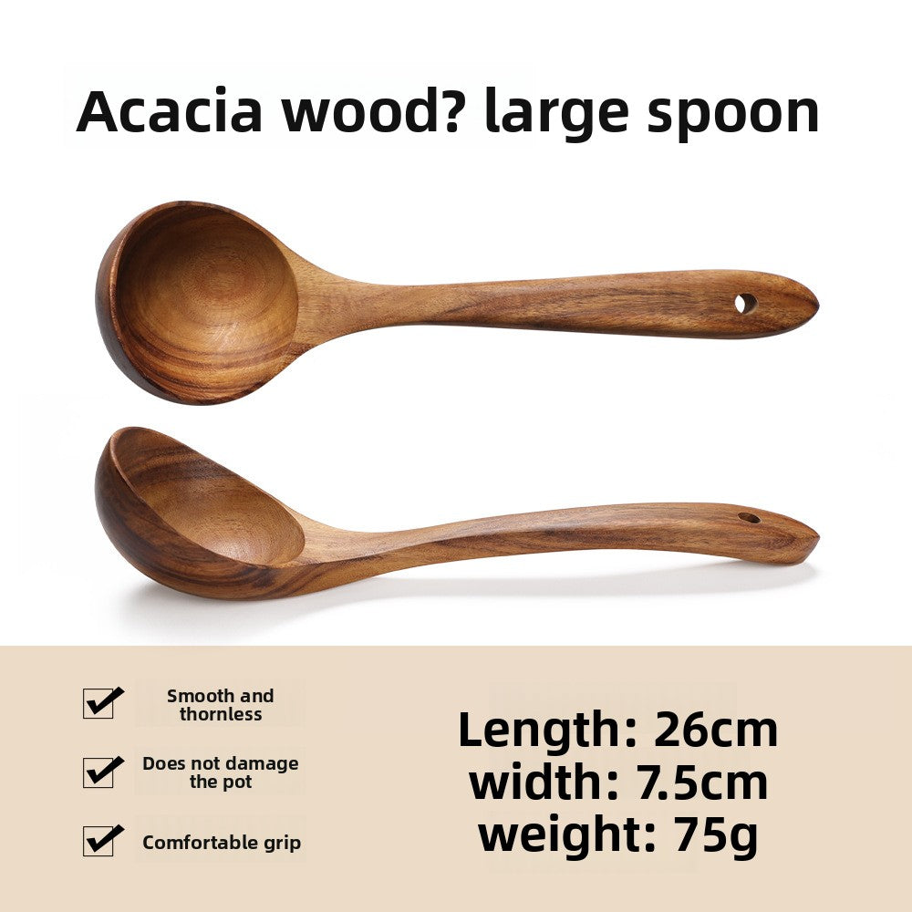 Wooden spatula and spoon