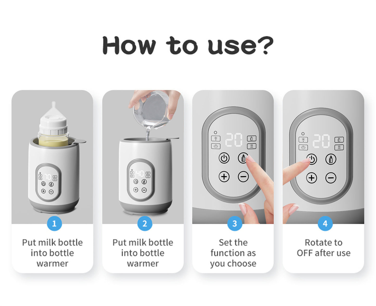 Multifunctional single-bottle warm milk dispenser