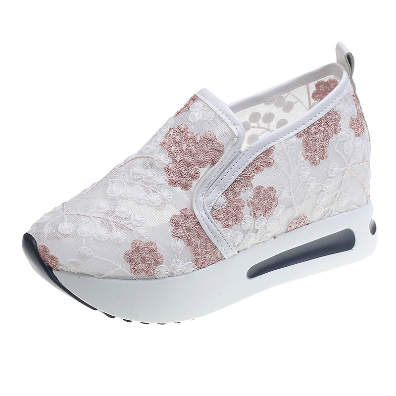 Women's Lace Mesh Slip-On Loafers