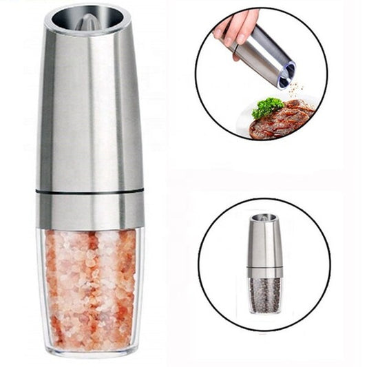 Cross-border Gravity Induction Pepper Grinder Household Electric Seasoning Grinder Induction Pepper Sea Salt Grinder