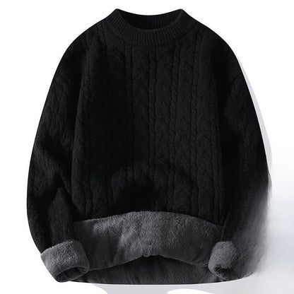 Thickened twisted woolen sweater