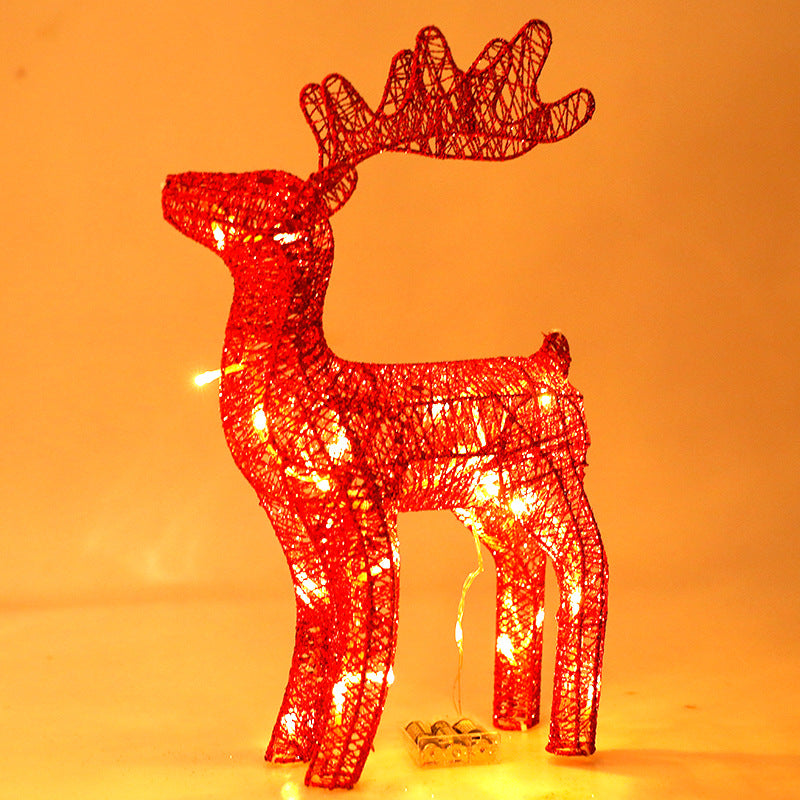 Christmas decoration iron deer decoration props 40cm lighting decoration Christmas lighting decoration