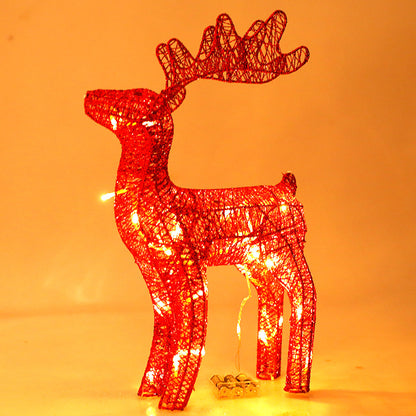 Christmas decoration iron deer decoration props 40cm lighting decoration Christmas lighting decoration