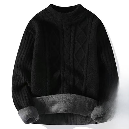Thickened twisted woolen sweater