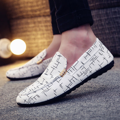 Doug Shoes Men&#039;s Korean Style Fashionable Personalized Internet Celebrity Lazy Shoes Men&#039;s Slip-on British Shoes Men&#039;s Casual Shoes Skate Shoes