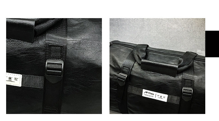 Sports Bag Foreign Trade New Pu Fitness Bag Large Capacity Travel Bag With Shoe Warehouse Portable Yoga Luggage Bag