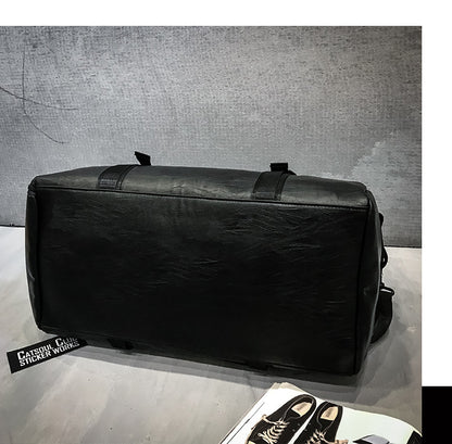 Sports Bag Foreign Trade New Pu Fitness Bag Large Capacity Travel Bag With Shoe Warehouse Portable Yoga Luggage Bag