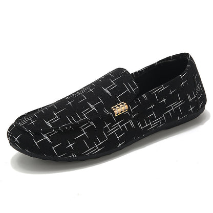 Doug Shoes Men&#039;s Korean Style Fashionable Personalized Internet Celebrity Lazy Shoes Men&#039;s Slip-on British Shoes Men&#039;s Casual Shoes Skate Shoes