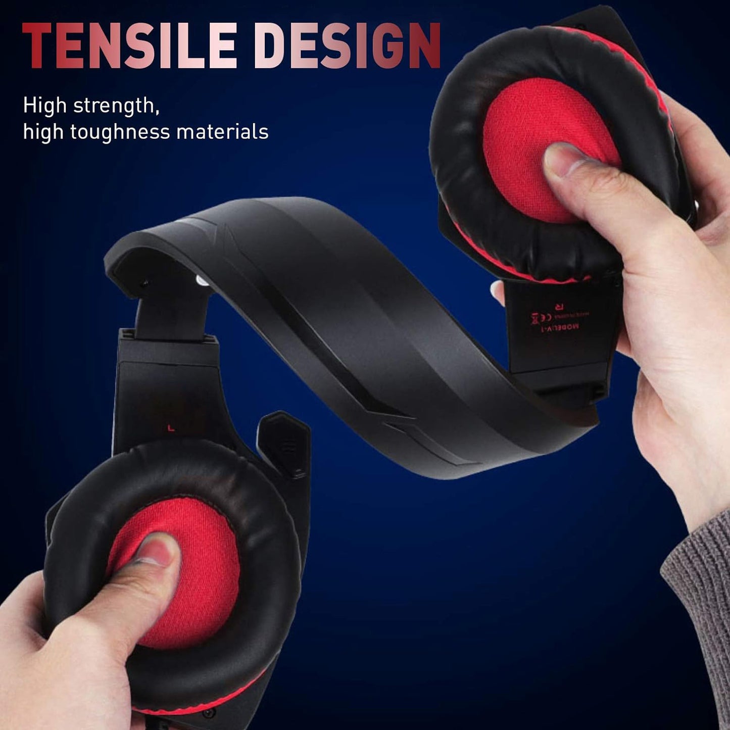 Head mounted gaming headphones colorful RGB wired computer headphones game controller headphones