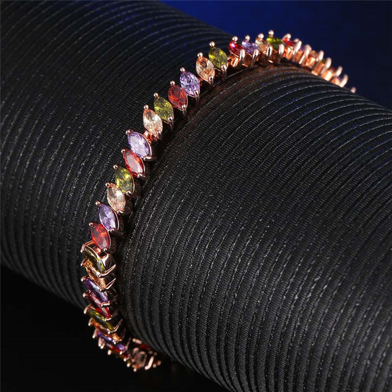 Jewelry Bracelet Bracelet Zircon Bracelet Crystal Bracelet Women's Full Diamond