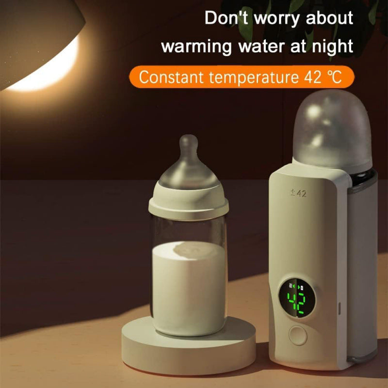 USB car-mounted charging heating bottle for baby