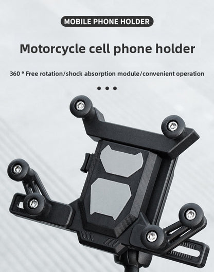 Electric vehicle shock-proof mobile phone holder