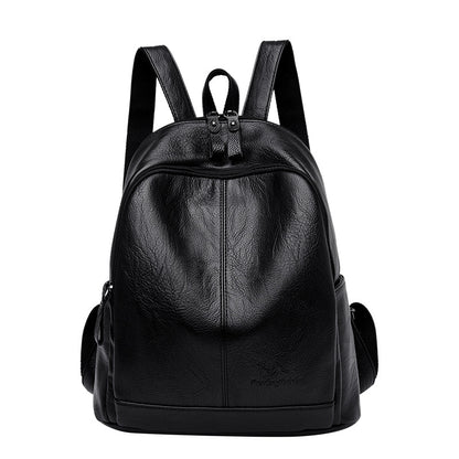 Soft Leather Backpack For Women 2025 New Korean Style Fashionable Women's Backpack Large Capacity Travel Bag Mommy Bag