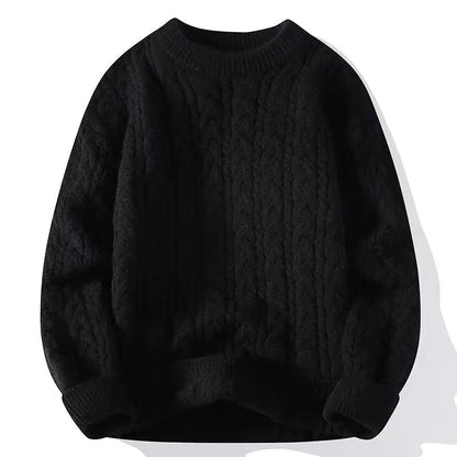 Thickened twisted woolen sweater