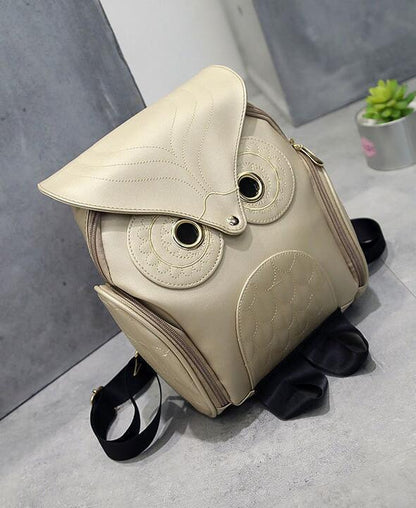Owl PU Leather Backpack for Women