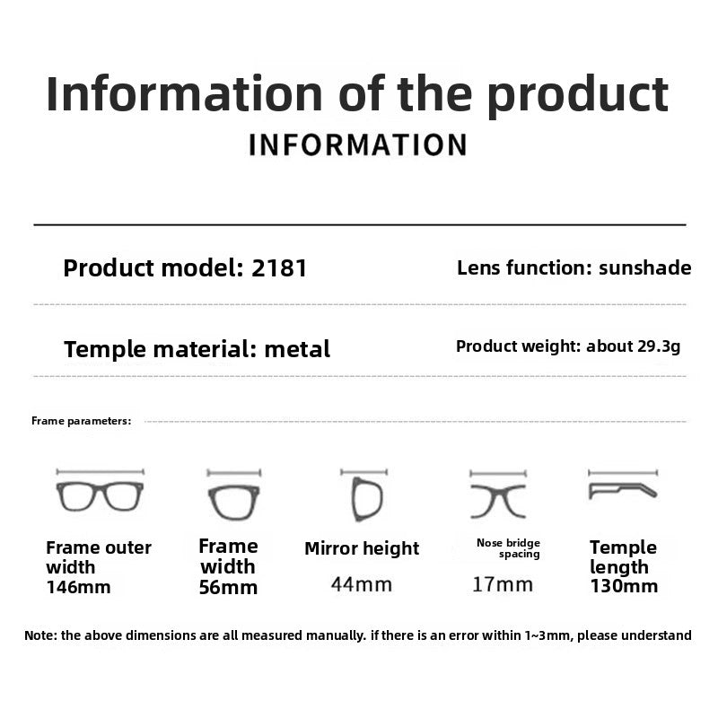 Small Frame Rhombus Sunglasses