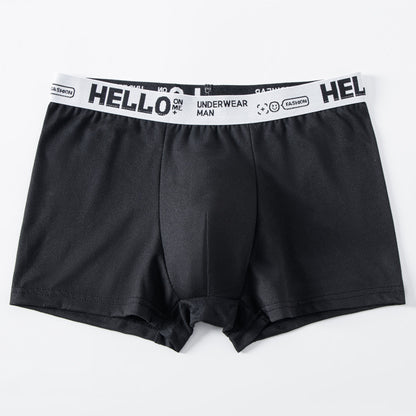 Men's Breathable Cotton Mid-Waist Boxer Briefs